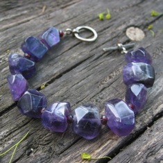 Chunky Amethyst Bracelet