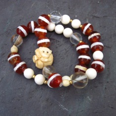 Trade Bead Stretch Bracelet