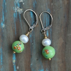 Green Porcelain and Pearls