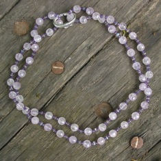 Faceted Amethyst Necklace