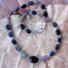 Tourmaline and Onyx Necklace